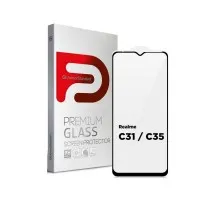 Скло захисне Armorstandart Full Glue Realme C31 / C35 Black (ARM62692)