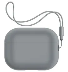 Чохол для навушників Armorstandart Silicone Case with straps для Apple Airpods Pro 2 Gray (ARM68610)