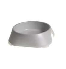 Посуда для собак Fiboo Миска без антискользящих накладок M светло-серая (FIB0152)