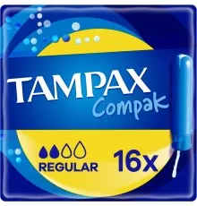 Тампоны Tampax Compak Regular с аппликатором 16 шт. (4015400219538)