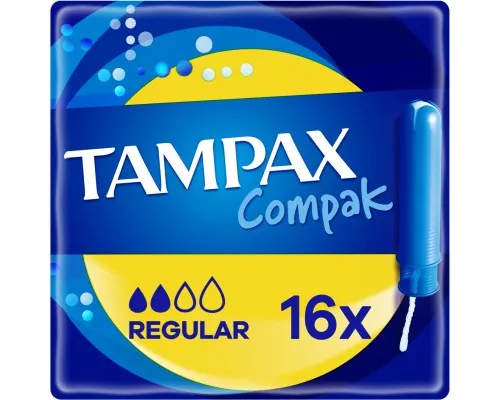 Тампоны Tampax Compak Regular с аппликатором 16 шт. (4015400219538)
