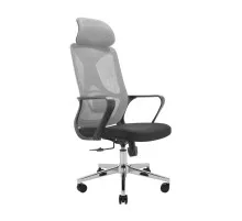 Офисное кресло Richman Монеро Хром M-1 (Tilt) Сетка черная + сетка серая (ADD0003211)
