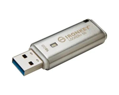 USB флеш накопитель Kingston 16GB IronKey Locker Plus 50 AES Encrypted USB 3.2 (IKLP50/16GB)