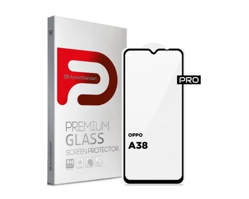 Скло захисне Armorstandart Pro OPPO A18 4G / A38 4G Black (ARM71040)