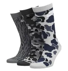 Шкарпетки Nike U NK EVERYDAY ESSENTIAL CREW DH3414-902 3 пари 34-38 Сірі (195244783717)