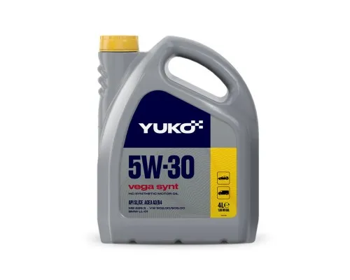 Моторное масло Yuko VEGA SYNT 5W-30 4л (4823110401460)