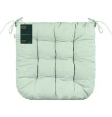 Подушка на стілець Ardesto Oliver, 40х40 см, 100% бавовна, нап-ч: 50% холоф, 50% пп, аквамарин (ART02OA)