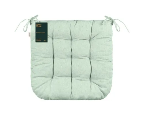 Подушка на стілець Ardesto Oliver, 40х40 см, 100% бавовна, нап-ч: 50% холоф, 50% пп, аквамарин (ART02OA)