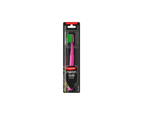 Зубная щетка Colgate Neon 2548 кончиков щетинок средней жесткости Розовая (2172000000026)
