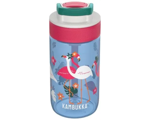 Пляшка для води Kambukka Lagoon 400 мл Blue Flamingo синій/фуксія (11-04052)