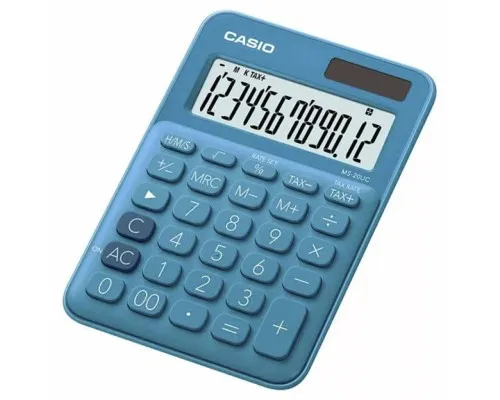 Калькулятор Casio MS-20UC-BU-W-EC, синій (CALC-CAS-MS-20UC-BU)