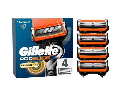 Сменные кассеты Gillette Fusion ProGlide Power 4 шт (7702018085576)