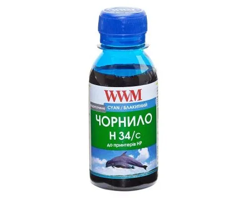 Чернила WWM HP № 22/134/136 100г Cyan (H34/C-2)