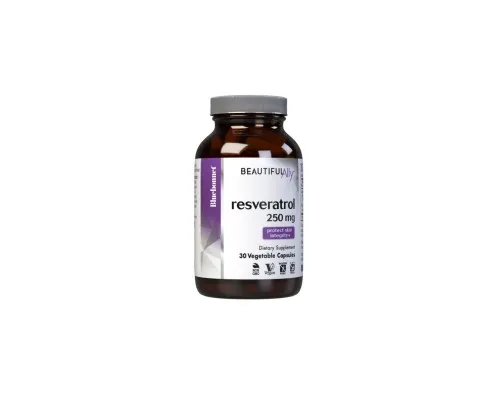 Витаминно-минеральный комплекс Bluebonnet Nutrition Ресвератрол 250 мг, Beautiful Ally, Resveratrol 250 мg, 60 (BLB0877)