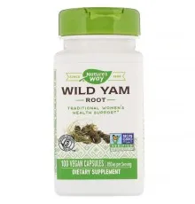 Трави Nature's Way Корінь Дикого Ямсу, 850 мг, 100 веганських капсул (NWY-17870)