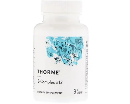 Витамин Thorne Research В-Комплекс №12, B-Complex 12, 60 капсул (THR-11203)