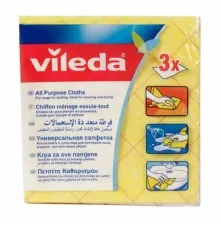 Серветки для прибирання Vileda Allpurpose Cloth 3 шт. (4003790025419)