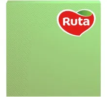 Серветки столові Ruta Колор 3 шари 33х33 см Зелені 20 шт. (4820023741614)