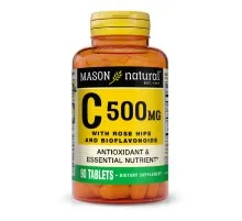 Витамин Mason Natural Витамин C 500 мг с Шиповником и Биофлавоноидами, Vitamin C W (MAV11729)