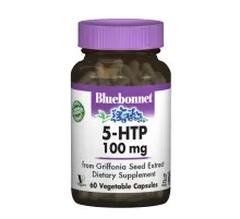 Амінокислота Bluebonnet Nutrition 5-HTP (гідроксітріптофан), 100 мг, 60 капсул (BLB0051)
