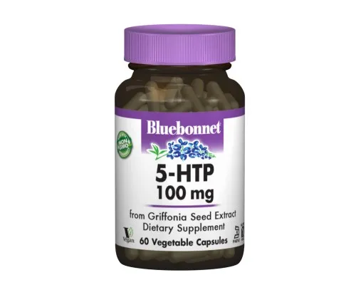 Аминокислота Bluebonnet Nutrition 5-HTP (Гидрокситриптофан), 100 мг, 60 капсул (BLB0051)