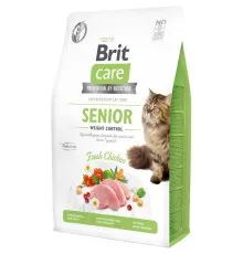 Сухий корм для кішок Brit Care Cat GF Senior Weight Control 2 кг (8595602540945)