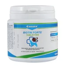 Витамины для собак Canina Biotin Forte Интенсивный курс для шерсти 30 таблеток (4027565101092)