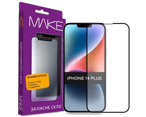 Скло захисне MAKE Apple iPhone 14 Plus (MGF-AI14PL)