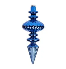 Ялинкова іграшка Novogod`ko Бурулька, пластик, 30 cм, синя, глянець (974100)