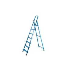 Лестница Work's стремянка металлическая - 407 (7 ст., синяя) (63274)