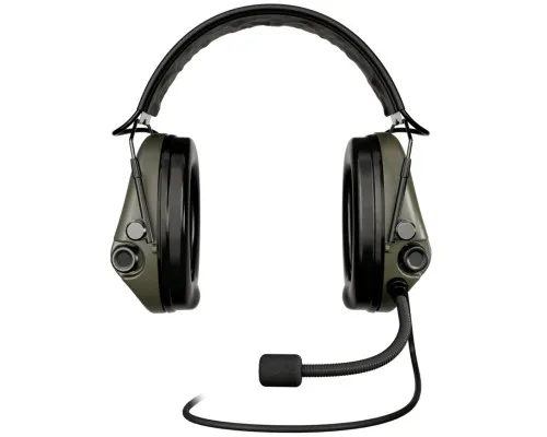 Навушники для стрільби Sordin Supreme MIL CC Slim Headband Green PVC (74332-06-S)