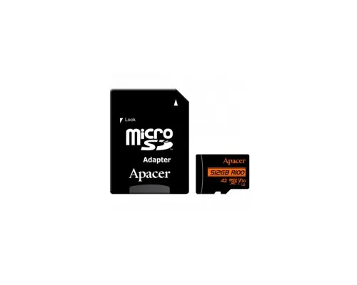 Карта памяті Apacer 512GB microSD class 10 UHS-I U3 (AP512GMCSX10U8-R)