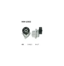 Натягувач ременя з роликом SKF VKM 62002