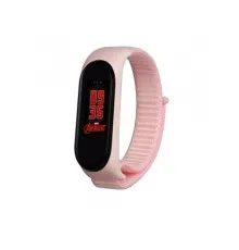 Ремешок для фитнес браслета BeCover Nylon Style для Xiaomi Mi Smart Band 5/6 Pink (705428)