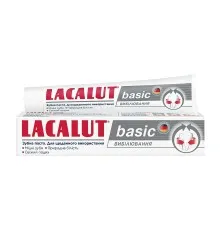 Зубна паста Lacalut Basic Вибілювання 75 мл (4016369961612)