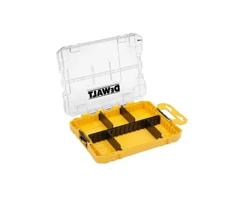 Ящик для інструментів DeWALT для біт системи TSTAK Tough Case М з футляро та касетами 4 шт, роздільники 6шт (DT70802)