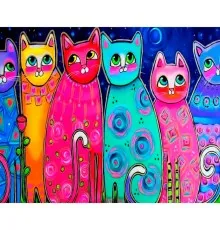 Картина по номерам Santi Art cats, 40*50см на підрамнику алмазна (954451)