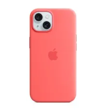 Чохол до мобільного телефона Apple iPhone 15 Silicone Case with MagSafe Guava (MT0V3ZM/A)
