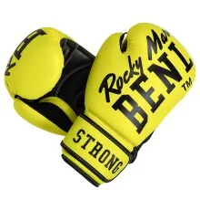 Боксерські рукавички Benlee Chunky B PU-шкіра 8oz Жовті (199261 (Neon yellow) 8 oz.)