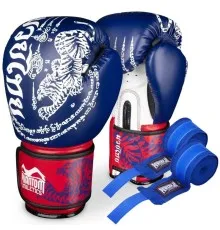 Боксерские перчатки Phantom Muay Thai Blue 16 унцій (PHBG2496-16)