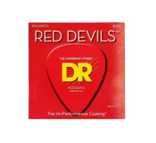 Струни для гітари DR Strings RED DEVILS Acoustic - Light (12-54) (RDA-12)