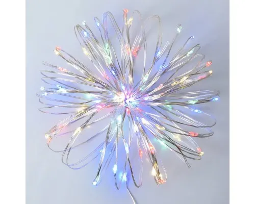 Гірлянда YES! Fun Нитка на мідному дроті 100 LED Різнокольорова 10 м Статична USB (975037)