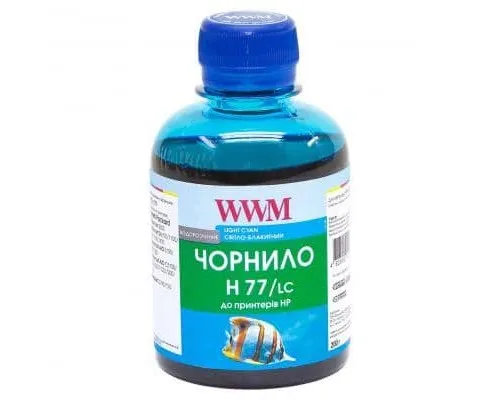 Чорнило WWM HP №177 85 Light Cyan (H77/LC)