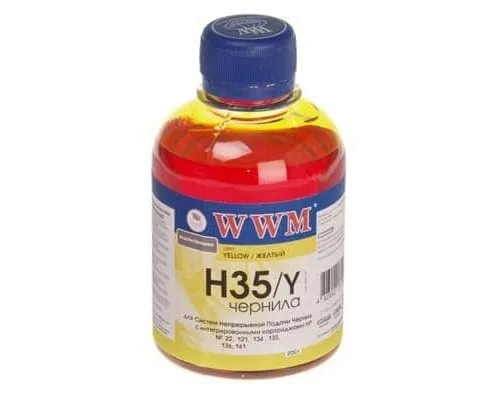 Чорнило WWM HP № 22/121/134/135/136/141 yellow (H35/Y)