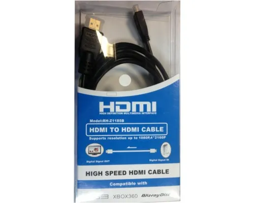 Кабель мультимедийный HDMI A to HDMI D (micro), 1.0m Atcom (15267)