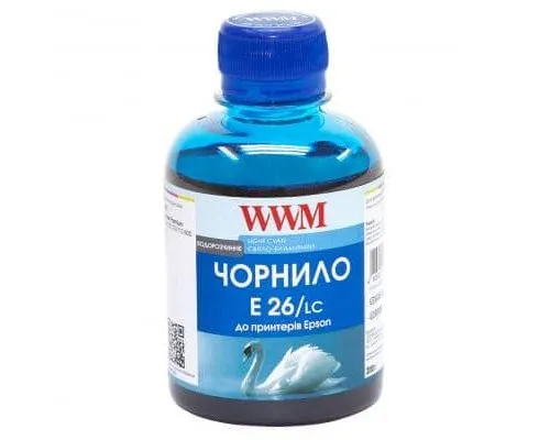 Чорнило WWM EPSON XP-600/XP-605/XP-7005 Light Cyan (E26/LC)