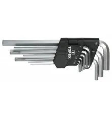 Набор инструментов Topex ключи шестигранные HEX 1.5-10 мм, набор 9 шт.*1 уп. (35D956)