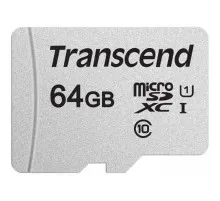 Карта пам'яті Transcend 64GB microSDXC class 10 UHS-I U1 (TS64GUSD300S)