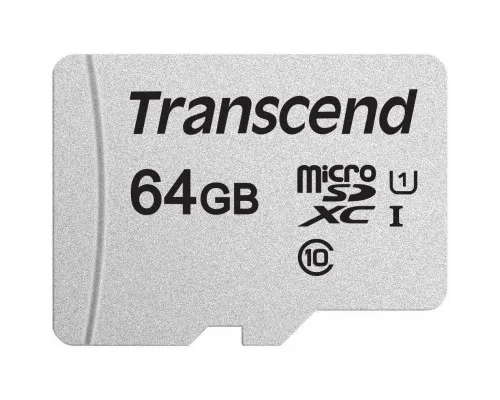 Карта памяти Transcend 64GB microSDXC class 10 UHS-I U1 (TS64GUSD300S)