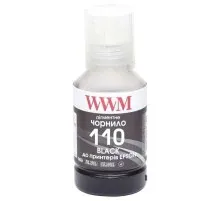 Чорнило WWM EPSON M1100/M1120 140г Black Pigmented (E110BP)